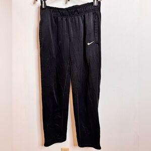 Nike Men's Black Joggers with White Logo